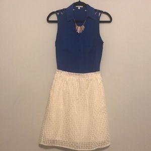 Express Cobalt Blue Portofino Shirt